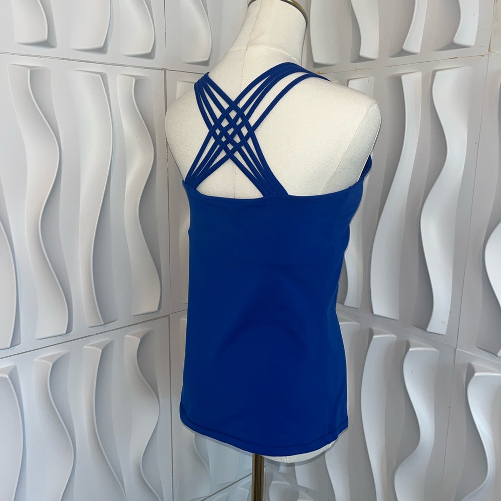 Calvin Klein Performance Blue Backless Sleeveless Tank Top